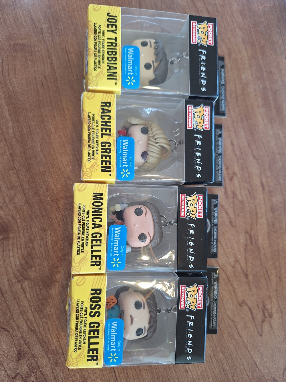New Mint Funko Pocket Pop Friends Keychains - Complete Set